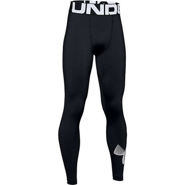 (取寄)アンダーアーマー ボーイズ 男の子 アーマー コールドギア レギンス Under Armour Boys Armour ColdGear Legging Black / White 送料無料