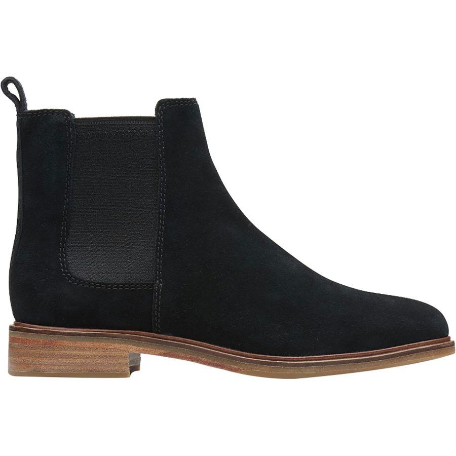 (取寄)クラークス レディース クラークデール アルロ ブーツ Clarks Women Clarkdale Arlo Boot Black Suede 送料無料