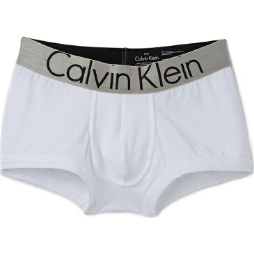 【訳あり アウトレット】カルバンクライン ボクサーパンツ メンズ 白 スティール ミクロ ロウ ライズ トランクス Calvin Klein Underwear Men's Steel Micro Low Rise Trunks White