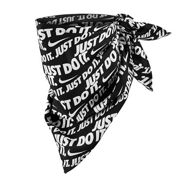 NIKE ナイキ バンダナ ヘアバンド ブラック Just Do it バンダナ メンズ レディース ユニセックス Nike Just Do It Allover Print Bandana