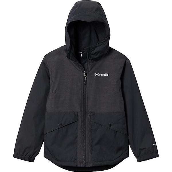 (取寄)コロンビア ガールズ 女の子 レイニー トレイルズ フリース ライン ジャケット Columbia Girls Rainy Trails Fleece Lined Jacket Black 送料無料