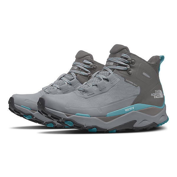 (取寄)ノースフェイス レディース ベクティブ エクスプロリス ミッド フューチャーライト シュー The North Face Women's VECTIV Exploris Mid FUTURELIGHT Shoe Micro Chip Grey / Maui Blue 送料無料