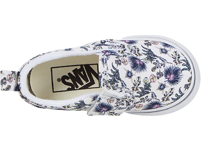 (取寄)バンズ スリップオン V Vans Kids Slip-On V (Infant/Toddler) (Paradise Floral) True White/True White