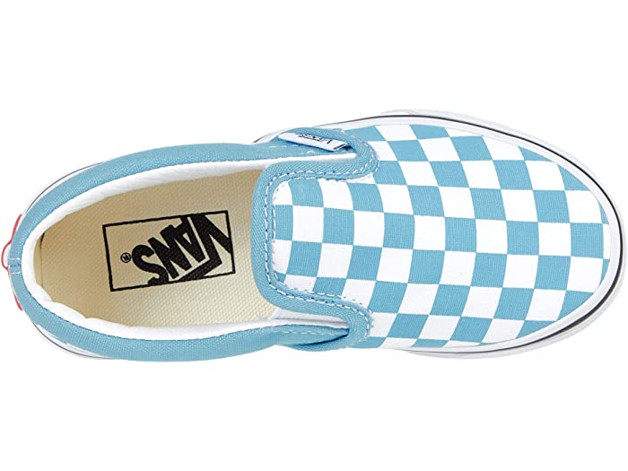 (取寄)バンズ クラシック スリップオン (リトル キッズ Vans Kids Classic Slip-On (Little Kid) (Checkerboard) Delphinium Blue/True White