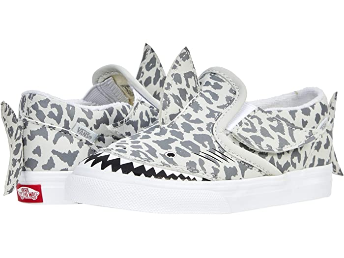 (取寄)バンズ スリップオン V シャーク Vans Kids Slip-On V Shark (Infant/Toddler) Leopard Shark