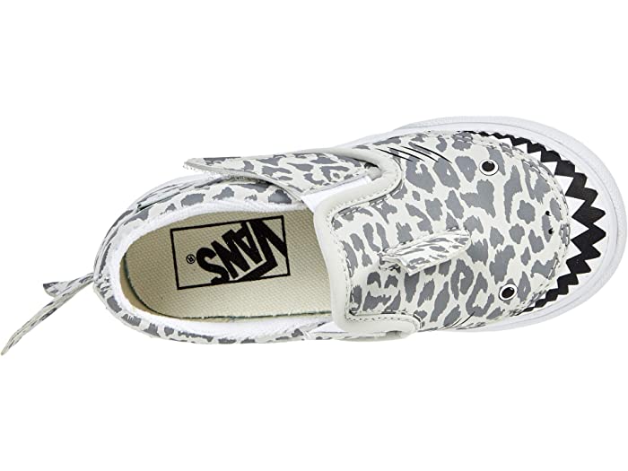 (取寄)バンズ スリップオン V シャーク Vans Kids Slip-On V Shark (Infant/Toddler) Leopard Shark