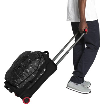 (取寄)ノースフェイス ローリング サンダー キャリーオン バッグ The North Face Rolling Thunder 22in Carry-On Bag TNF Black Mountain Abstract Print/TNF Black