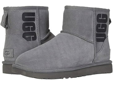 (取寄)アグ クラシック ミニ ラバー ロゴ UGG Classic Mini Rubber Logo Grey