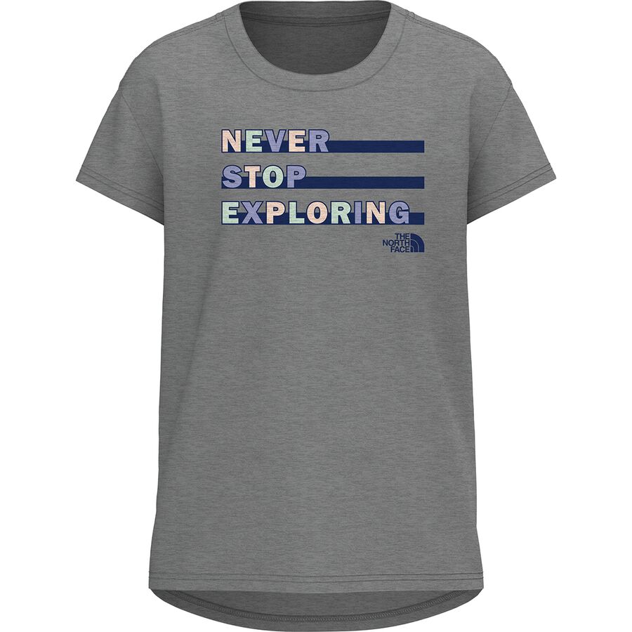 (取寄)ノースフェイス オン マウンテン ショートスリーブ Tシャツ - ガールズ The North Face On Mountain Short-Sleeve T-Shirt - Girls' TNF Medium Grey Heather