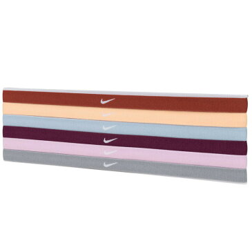 NIKE ナイキ 細い ヘアバンド レディース スウッシュ ヘッドバンド スポーツ 6本セット 6色パック マルチカラー Nike Swoosh Sport Headbands 2.0 6 Pack