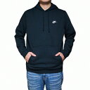 NIKE パーカー 黒 ナイキ メンズ パーカー ブラック クラブ プルオーバー Nike Men's NSW Club Fleece Pullover Hoodie Black Black White 【コンビニ受取対応商品】