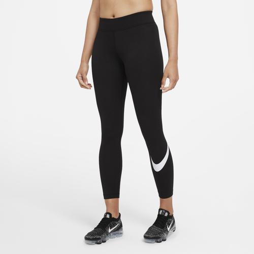 (取寄)ナイキレディースNSWエッセンシャルミッドライズスウッシュレギンスNikeWomen'sNSWEssentialMidRiseSwooshLeggingBlackWhite