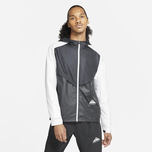 (取寄)ナイキ メンズ スペシャル フィールド トレイル ウインドランナー ジャケット Nike Men's SF Trail Windrunner Jacket Black Dark Smoke Grey White