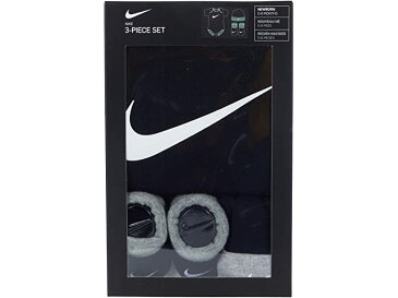 (取寄)ナイキ キッズ ボディスーツ ハット アンド ブーティ スリーピース ギフト ボックス セット (インファント) Nike Kids Bodysuit, Hat and Booties Three-Piece Gift Box Set (Infant) Black