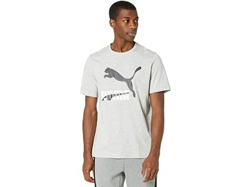 (取寄)プーマ メンズ クラシックス ロゴ ティー PUMA Men's Classics Logo Tee Light Gray Heather