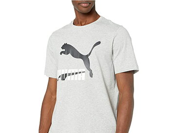 (取寄)プーマ メンズ クラシックス ロゴ ティー PUMA Men's Classics Logo Tee Light Gray Heather