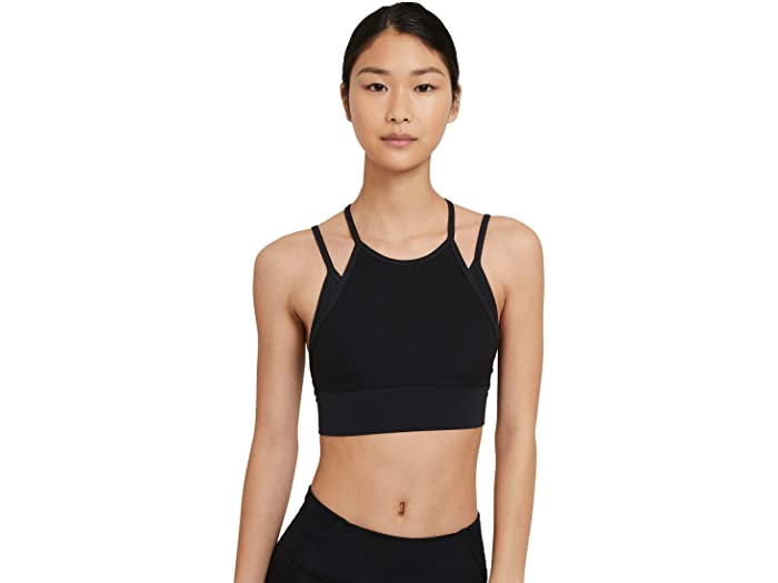 (取寄)ナイキ レディース インディ ヨガ ノベルティ ブラ SP21 Nike Women's Indy Yoga Novelty Bra SP21 Black/Black/Dark Smoke Grey