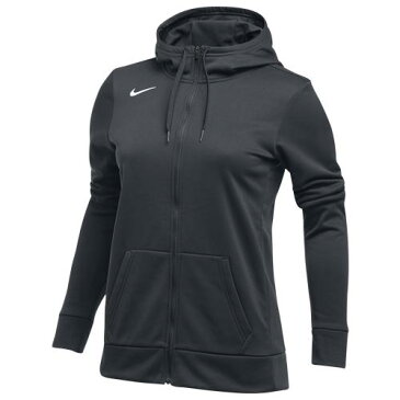 (取寄)ナイキ レディース チーム フルジップ サーマ フーディ Nike Women's Team Full-Zip Therma Hoodie Anthracite White