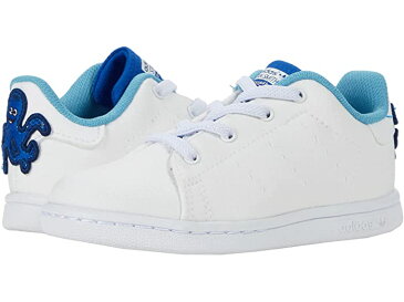 (取寄)アディダス オリジナルス キッズ スタン スミス エラスティック プライムブルー (トドラー) adidas Originals Kids Stan Smith Elastic Primeblue (Toddler) White/White/Team Royal Blue