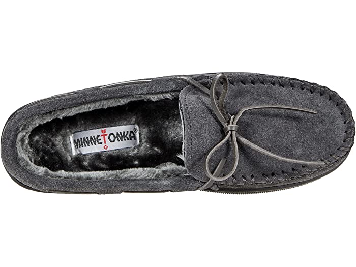 予約受付中 シューズ モカシン Minnetonka ミネトンカ ビックサイズ Charcoal靴 メンズ靴 大きいサイズ Hardsole ブランド メンズ カジュアル ファッション 正規品 取寄 ミネトンカ メンズ パイル ライン ハードソール Minnetonka Men S Pile Lined Hardsole Charcoal