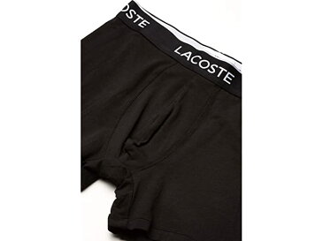 (取寄)ラコステ メンズ ボクサー ブリーフ 3パック カジュアル クラシック Lacoste Men's Boxer Briefs 3-Pack Casual Classic Black