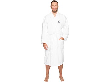(取寄)ポロ ラルフローレン メンズ ビッグ アンド トール ベロア テリー キモノ ローブ Polo Ralph Lauren Men's Big & Tall Velour Terry Kimono Robe White