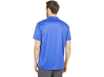 ナイキ メンズ ゴルフ 半袖 ポロシャツ 青 ロゴ Dri-FIT 吸汗速乾 おしゃれ ドライ ビクトリー ミクロ プリント ポロ CU9841 Nike Golf Men's Dry Victory Micro Print Polo Lapis/White 送料無料