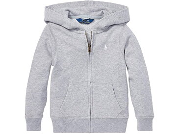 (取寄)ポロ ラルフローレン ガールズ キッズ フレンチ テリー フーディ (リトル キッズ) Polo Ralph Lauren Girl's Kids French Terry Hoodie (Little Kids) Light Grey Heather