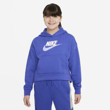 (取寄)ナイキ ガールズ HBR クラブ フリース フーディ - ガールズ グレード スクール Nike Girls HBR Club Fleece Hoodie - Girls' Grade School Lapis Purple Pulse White