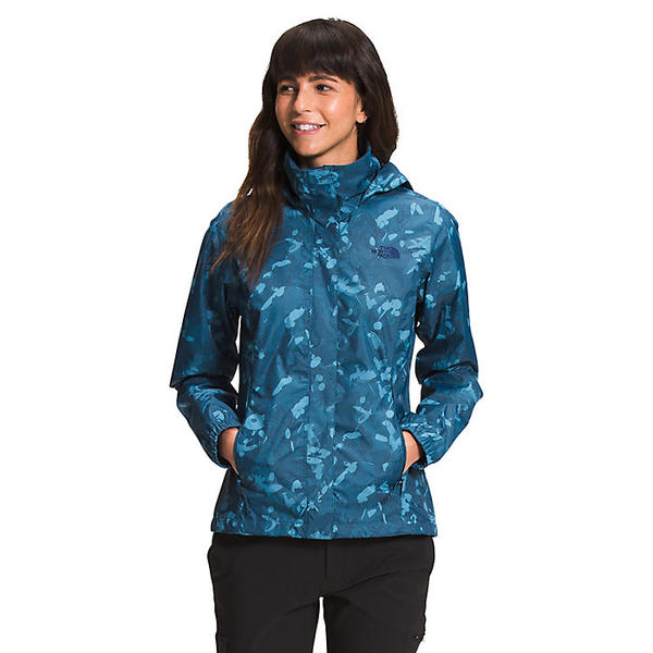 (取寄)ノースフェイス ウィメンズ プリンテッド リゾルブ 2 ジャケット The North Face Women's Printed Resolve 2 Jacket Monterey Blue Scattershot Print