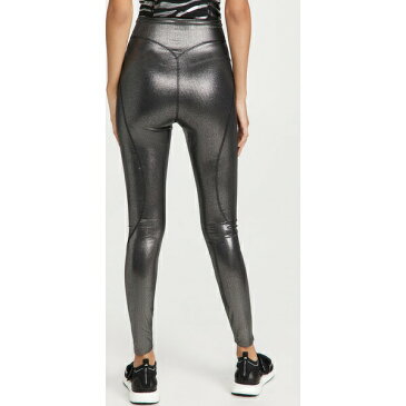 (取寄)アディダス バイ ステラ マッカートニー レディース aSMC シャイン タイツ adidas by Stella McCartney Women's ASMC Shine Tights SilverMetallicBlack