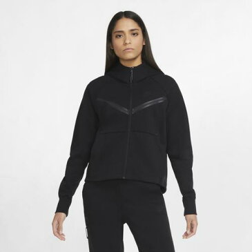 (取寄)ナイキ レディース NSW テック フリース WR FZ フーディ Nike Women's NSW Tech Fleece WR FZ Hoodie Black Black