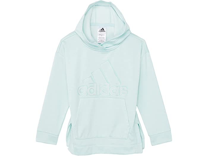 (取寄)アディダス ガールズ キッズ メランジェ フリース フーデット プルオーバー (トドラー/リトル キッズ) adidas Girl's Kids BOS Melange Fleece Hooded Pullover (Toddler/Little Kids) Halo Mint Heather