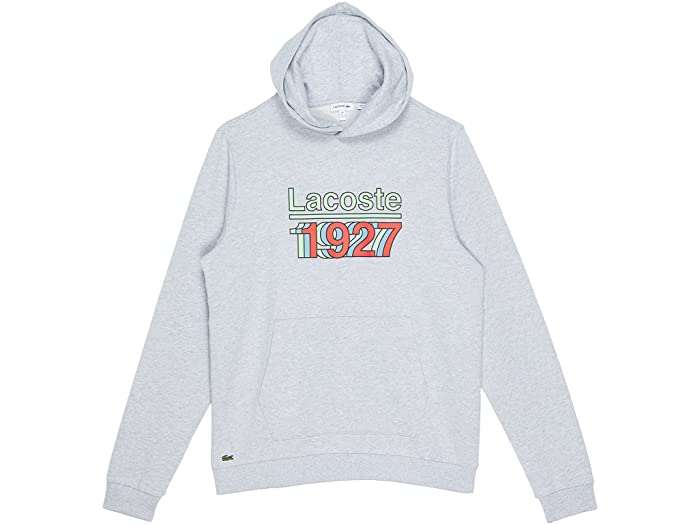 (取寄)ラコステ ボーイズ キッズ ロング スリーブ グラフィック ポップ オーバー (トドラー/リトル キッズ/ビッグ キッズ) Lacoste Boy's Kids Long Sleeve Graphic Pop Over 1927/Print (Toddler/Little Kids/Big Kids) Silver Chine/Multicolor