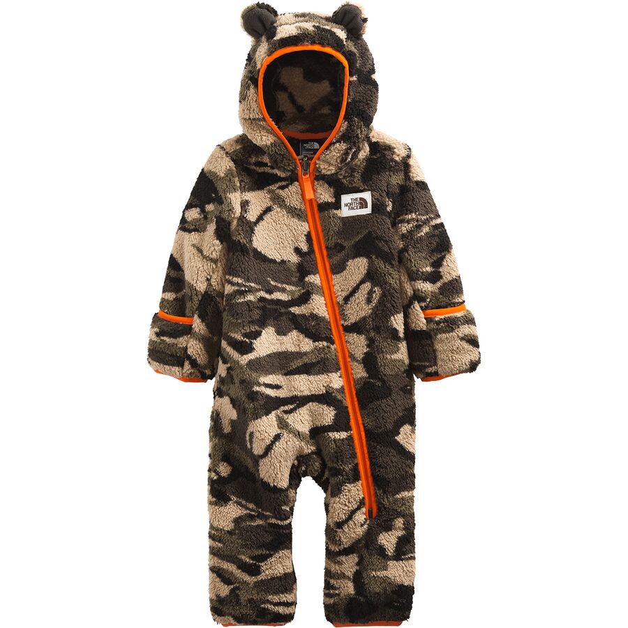 【1000円OFFクーポン〜11/15迄】(取寄)ノースフェイス ベビー 赤ちゃん 着ぐるみ くま キッズ キャンプシェア ワンピース バンティング - インファント ボーイズ The North Face Kid's Campshire One-Piece Bunting - Infant Boys' New Taupe Green Explorer Camo Prin