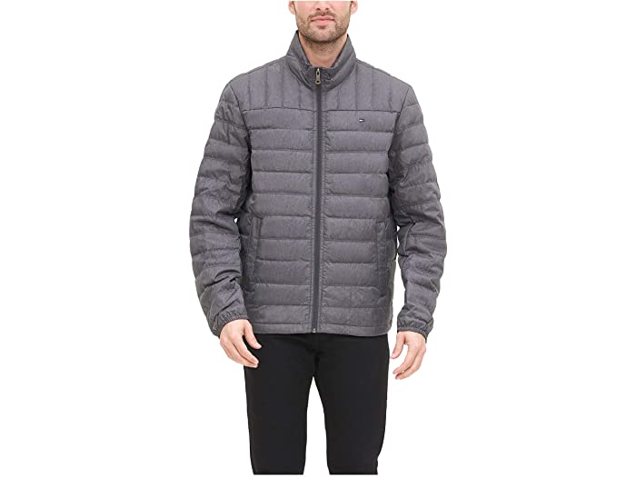 (取寄)トミー ヒルフィガー メンズ パッカブル ダウン ジャケット アンド ビッグ アンド トール Tommy Hilfiger Men's Packable Down Jacket (Regular and Big & Tall Sizes) Heather Charcoal