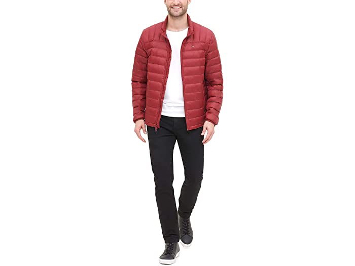 (取寄)トミー ヒルフィガー メンズ パッカブル ダウン ジャケット アンド ビッグ アンド トール Tommy Hilfiger Men's Packable Down Jacket (Regular and Big & Tall Sizes) Red