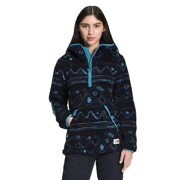 (取寄)ノースフェイス ウィメンズ プリンテッド キャンプシェア 2.0 プルオーバー フーディ The North Face Women's Printed Campshire 2.0 Pullover Hoodie Aviator Nvy Kilim Geo 3 Clr Small Dye Ground Print