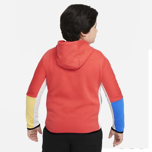 (取寄)ナイキ ボーイズ NSW テック フリース フルジップ - ボーイズ グレード スクール Nike Boys NSW Tech Fleece Full-Zip - Boys' Grade School Red Multicolor