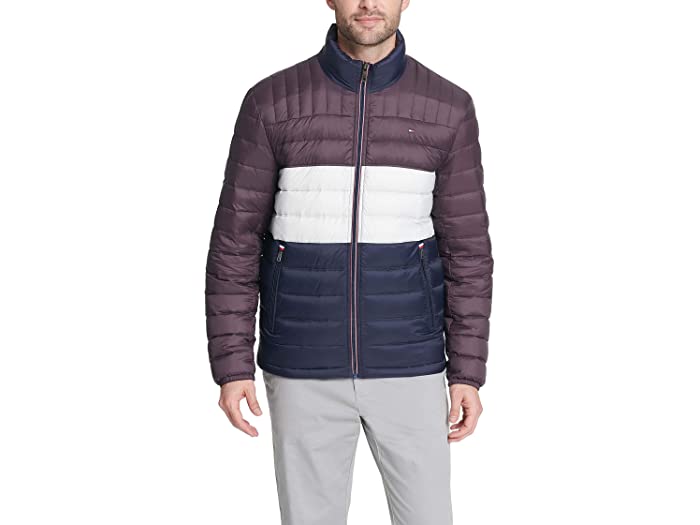 (取寄)トミー ヒルフィガー メンズ ダウン パッカブル パファー ジャケット Tommy Hilfiger Men's Real Down Packable Puffer Jacket Port Combo