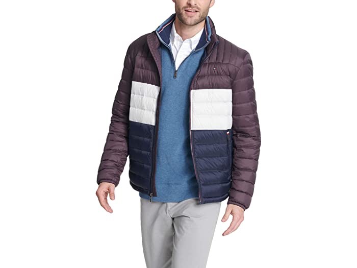 (取寄)トミー ヒルフィガー メンズ ダウン パッカブル パファー ジャケット Tommy Hilfiger Men's Real Down Packable Puffer Jacket Port Combo