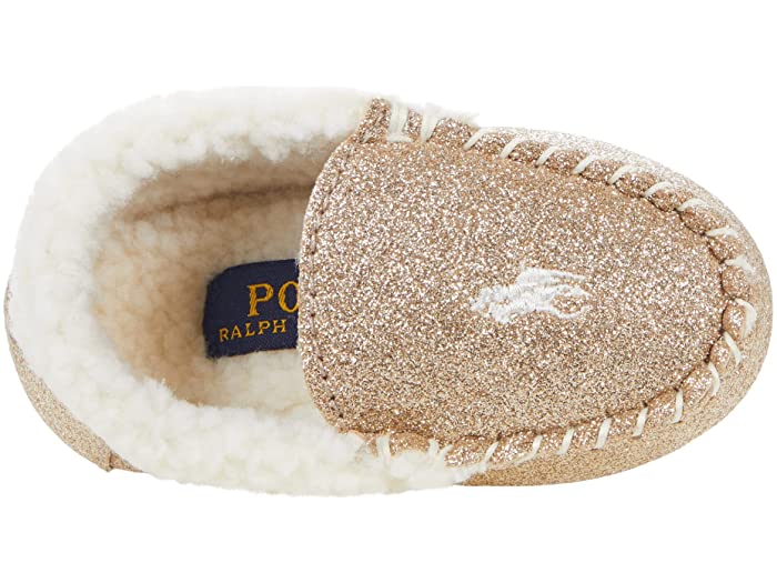 (取寄)ポロ ラルフローレン ガールズ キッズ デジ 4 (トドラー) Polo Ralph Lauren Girl's Kids Dezi IV (Toddler) Gold Glitter/Cream Pony Player