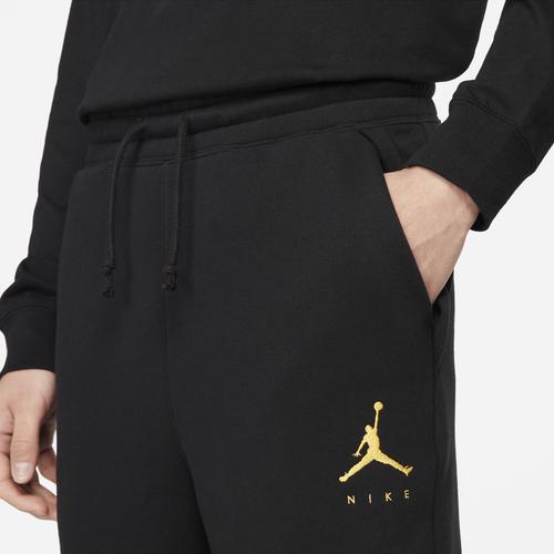 (取寄)ナイキ メンズ ジャンプマン フリース パンツ Nike Men's Jumpman Fleece Pants Black Pollen