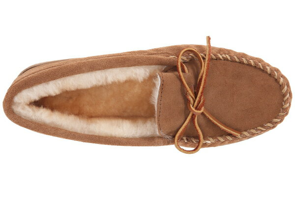 (取寄)ミネトンカ レディース シープスキン ハードソール モック Minnetonka Women Sheepskin Hardsole Moc Golden Tan