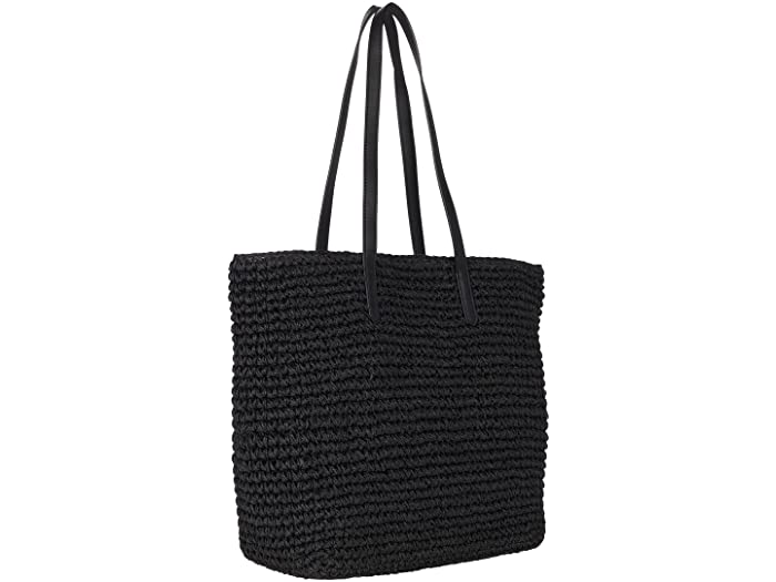 (取寄)ローレンラルフローレンレディースクローシェストローホイットニー29トートミディアムLAURENRalphLaurenWomen'sCrochetStrawWhitney29ToteMediumBlack/Black