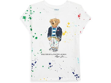 (取寄)ポロ ラルフローレン ガールズ キッズ ポロ ベアー コットン ジャージ ティー (ビッグ キッズ) Polo Ralph Lauren Girl's Kids Polo Bear Cotton Jersey Tee (Big Kids) White