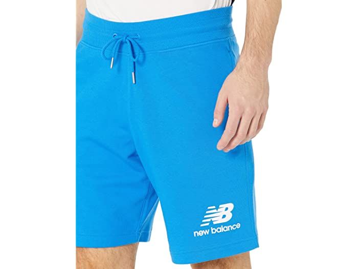 大人気即納 (取寄)ニューバランス メンズ エッセンシャル スタック ロゴ ショーツ New Balance Men's Essentials Stacked Logo Shorts Serene Blue：スウィートラグ NEW低価