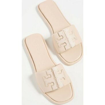 (取寄)トリーバーチ レディース レディース ダブル T スポーツ スライド Tory Burch Women's Women's Double T Sport Slides DulceDeLeche Gold