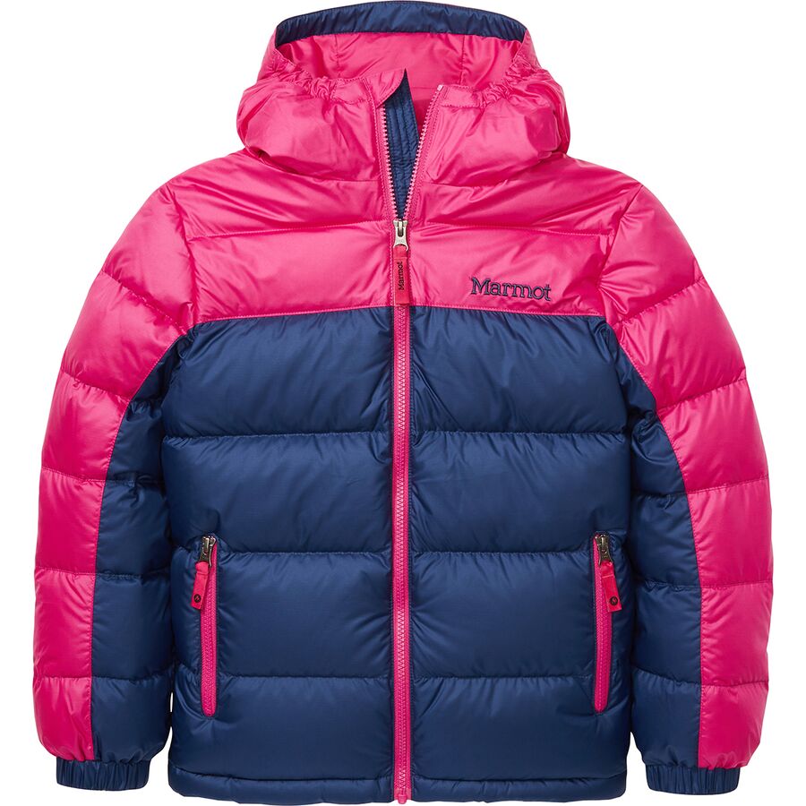 (取寄)マーモット ガイズ ダウン フーデット ジャケット - ガールズ Marmot Guides Down Hooded Jacket - Girls' Arctic Navy/Very Berry