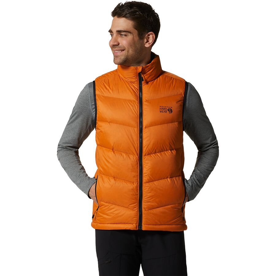 (取寄)マウンテンハードウェア マウント イヤック ダウン ベスト - メンズ Mountain Hardwear Mt. Eyak Down Vest - Men's Instructor Orange